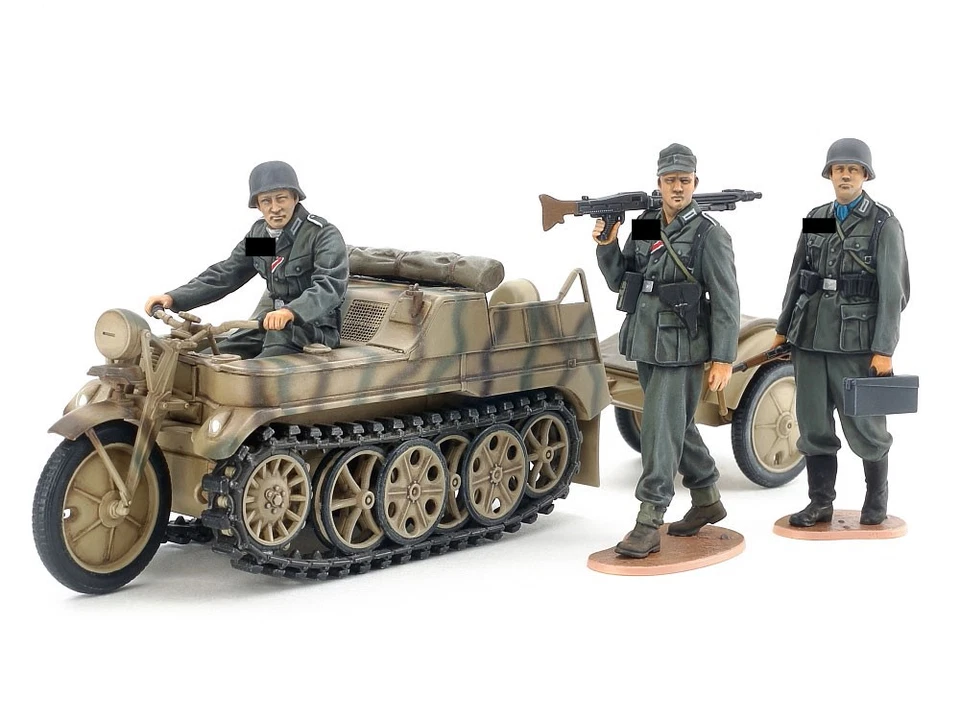 German Sd.Kfz.2 Kettenkraftrad (Mid-Production) Prodotto da Tamiya 35377 - Immagine 4 di 4