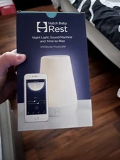 Hatch Rest Plus Sound Machine Night Light Time to Rise Audio Monitor NEW
