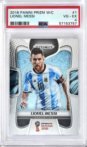 2018 Panini Prizm World Cup #1 Lionel Messi PSA 4 VG-EX