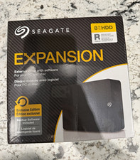 Seagate Expansion 8TB Black External HDD Drive for PC/Mac w/ Backup Software
