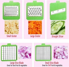 5 En 1 Cortador De Verduras, Vegetales, Papas, Queso, Cebolla, Picador, Rayador