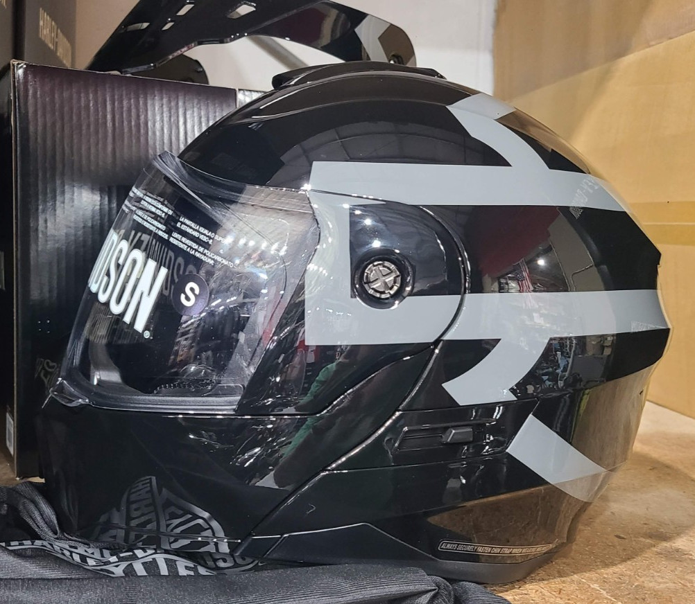 Harley-Davidson 98135-21VX Grit Adventure J09 Modular Helmet Matte Black, SZ: L