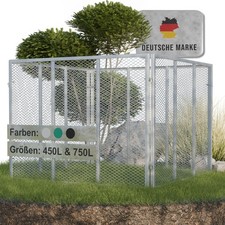 Compositore in metallo giardino grande XXL compostatore rapido griglia 450L 750L antirapi