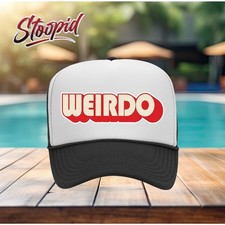 Weirdo Trucker Hat, Funny novelty adult hat