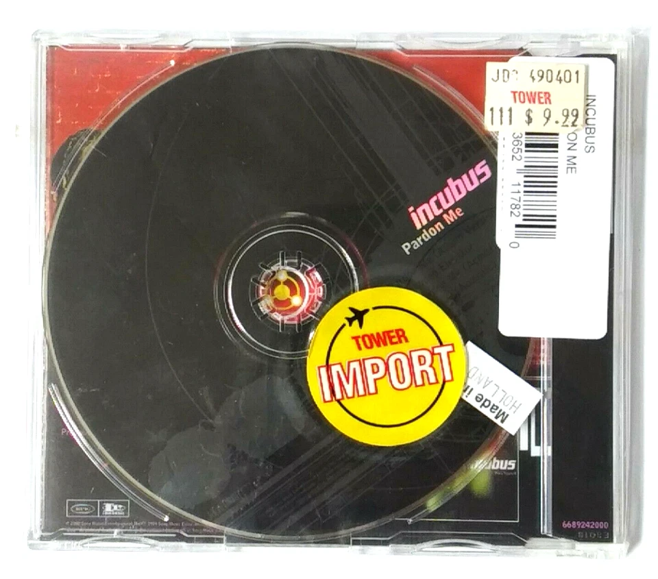 Incubus Pardon Me CD Import Holland Vintage Limited Edition New Sealed - Image 2 of 4