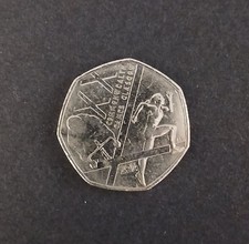 Commonwealth Games Glasgow  50p Fifty Pence Coin 2014 Circulated