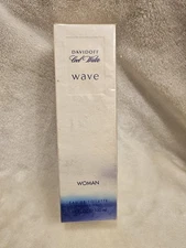 Cool Water Wave by Davidoff For Woman EDT Spray 3.4 FlOz 100ML New In Box SEALED