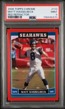 2006 TOPPS CHROME RED REFRACTOR #113 MATT HASSELBECK 213/259 PSA 9