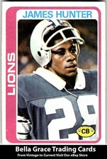1978 Topps #389 James Hunter Detroit Lions Rookie NFL Football