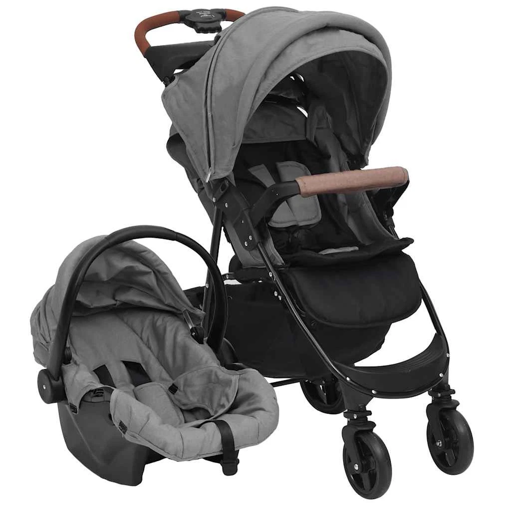 Pushchair 3-in-1 Steel Light Grey
