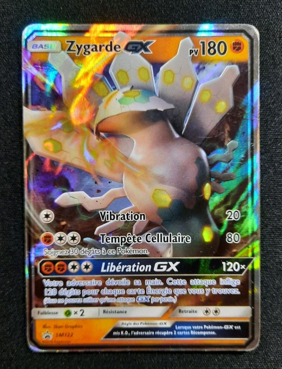 Pokemon Karte: Zygarde GX Ultra Rare 2018 Sonne & Mond SM122 PO 🇲🇫