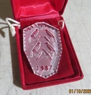 NICE VINTAGE WATERFORD CRYSTAL 1987 Four Calling Birds CHRISTMAS ORNAMENT MIB NR