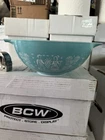Vintage Pyrex Butterprint Amish Turquoise 4 Qt Cinderella Mixing Bowl 444 Large