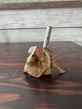 Vintage Barclay Manoil German military soldier with cannon gun