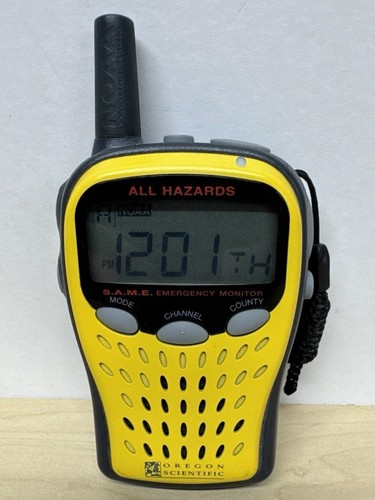 Oregon Scientific Notfall tragbares Wetterradio Nr. WR102 gelb getestet LESEN