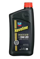 Chevron Havoline Synthetic Blend Motor Oil 5W-20, 1 Quart Bottle 39.80 per gallon