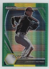 2021 Panini Prizm Draft Picks Green & Yellow Hyper Jagger Haynes #PDP219 0t2