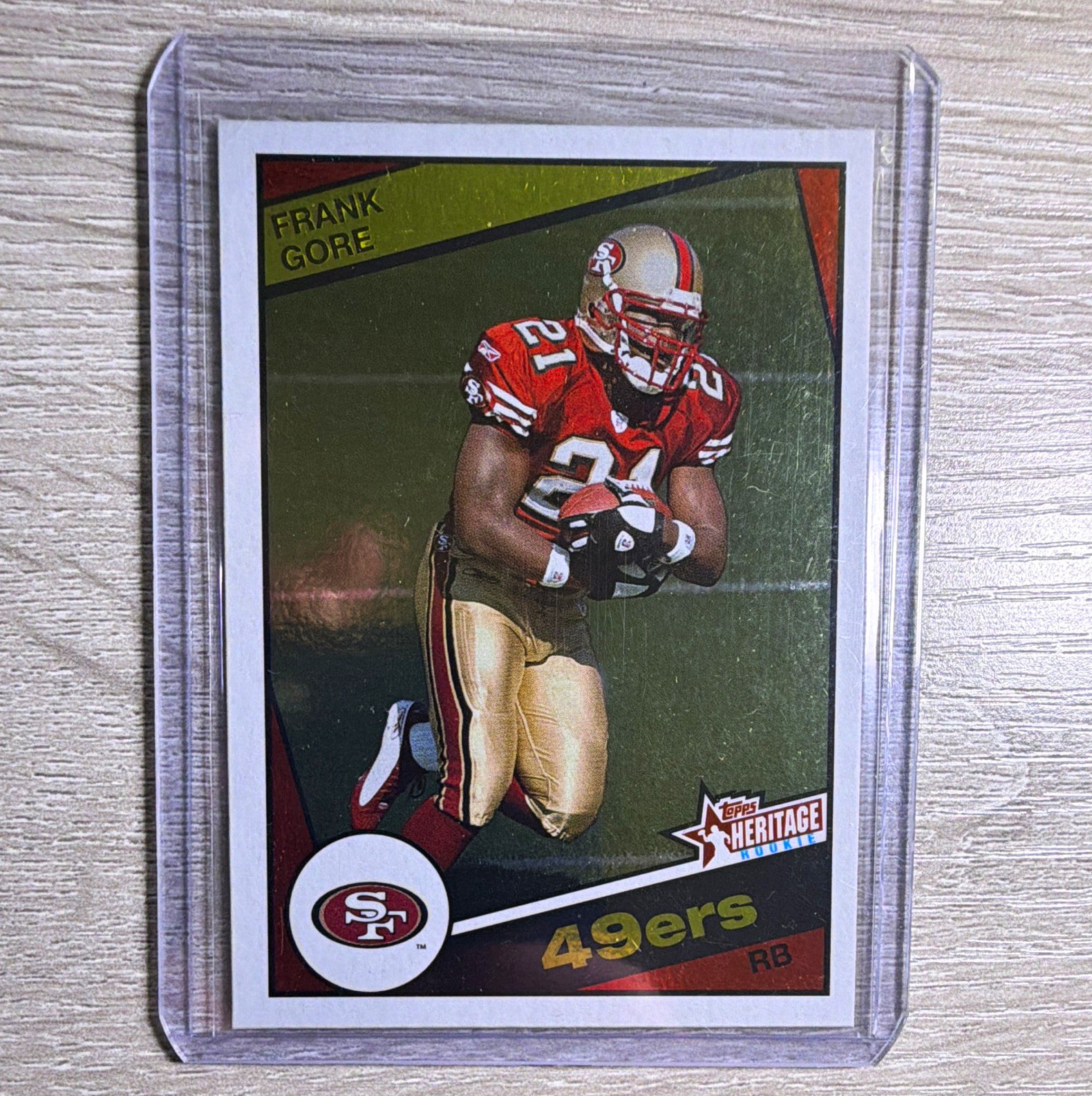 Topps 2005 Heritage Frank Gore Rookie Card RC #THC 6 San Francisco 49ers