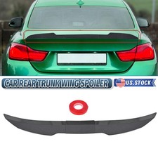 For Nissan Maxima Sedan Car Rear Trunk Spoiler Wing Lip Adjustable Carbon Look