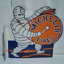 Michelin Tires Porcelain Enamel Sign 20x 17 Inches 2 Sides Michelin Tires Porcelain Enamel Sign 20x 17 Inches 2 Sides