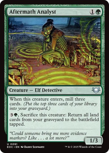 Aftermath Analyst #91 Commander: Edge of Eternities Magic: The Gathering NM