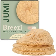 Dish Scrubber for Washing Dishes – Breezi Mesh Scrubbers 3-Pack, Non-Scratch,...
