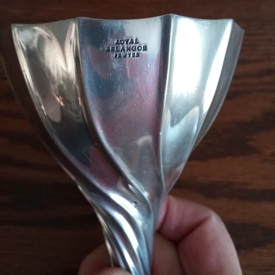 ROYAL SELANGOR PEWTER - 级联螺旋葡萄酒漏斗曝气器 — 第 3/4 张图片