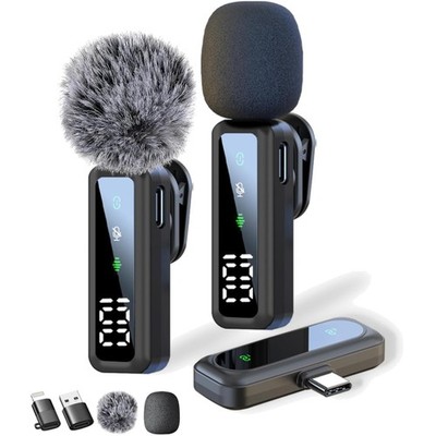 Lavalier Mikrofon, Kompatibel mit Smartphones, USB Typ-C, Noise Cancelling, S...