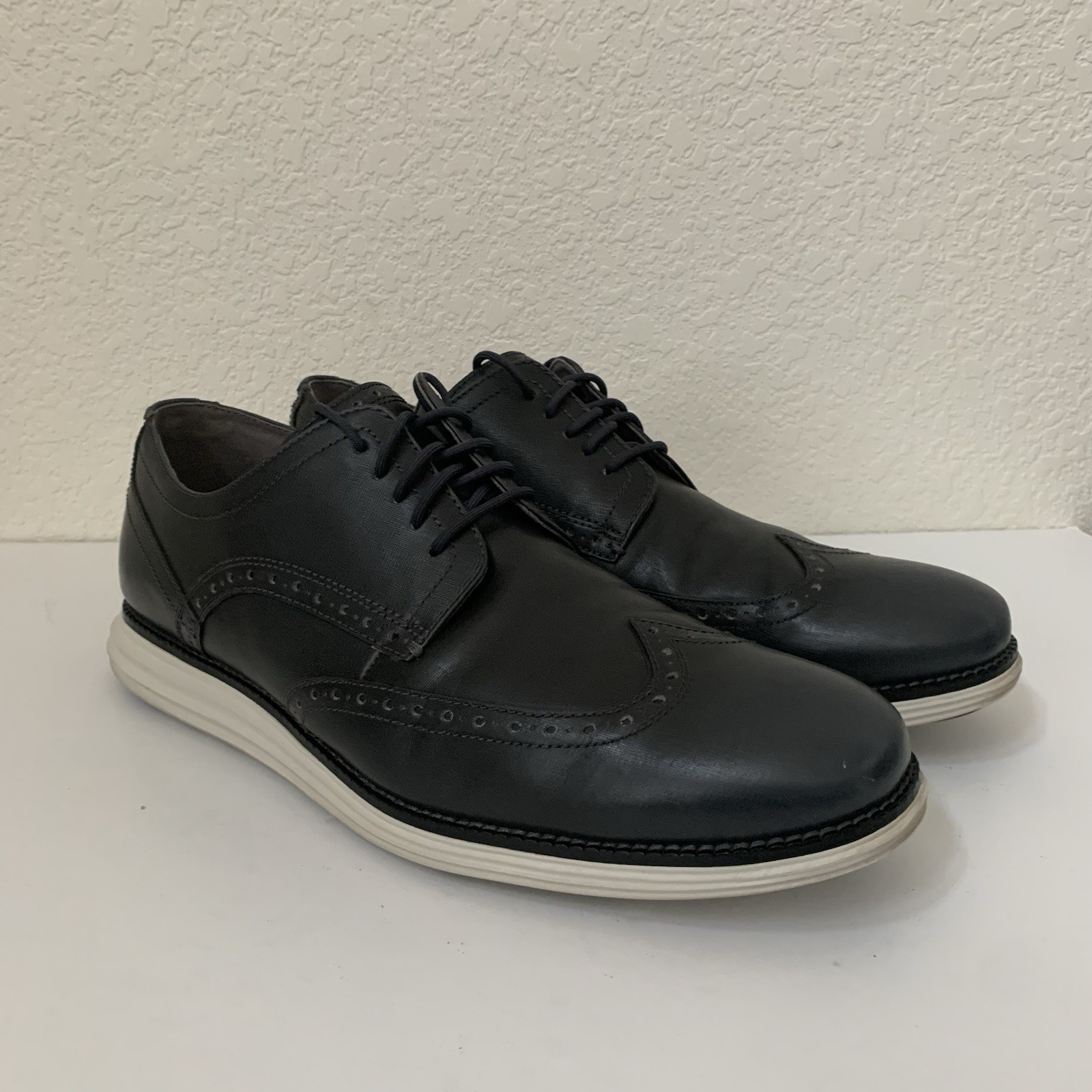 SAOLA Scarpe Oxford Cole Haan Original Grand Wingtip nere da uomo taglia 11 5 M