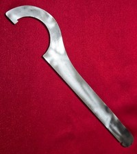 Vintage 2.5" C Spanner Wrench Heavy Duty, 12" Long, 1/4" Thick, Hand-Made in USA