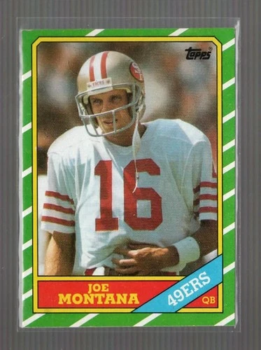 1986 Topps Joe Montana San Francisco 49ers #156b Near Mint or Better