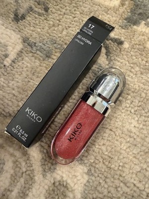 KIKO MILANO 3D Hydra Lip Gloss Shade 17 Shine Glitter Liquid 6.5ml NIB
