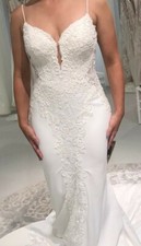 Wedding Dress, Martina Liana, white, never worn wedding dress.  