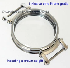45,5mm STAINLESS STEEL CASE for installation movements DOXA LONGINES MOSER JWC UNION (38-40)mm