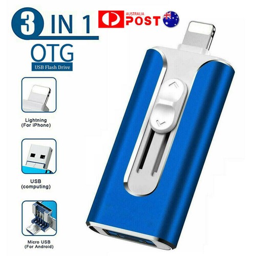 USB 3.0 Portable Flash Drive Memory Photo Stick For iPhone 14 13 X iPad - Picture 15 of 18