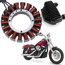 Motorcycle Stator Coil & Voltage Regulator Rectifier For Harley Dyna 2008 - 2016