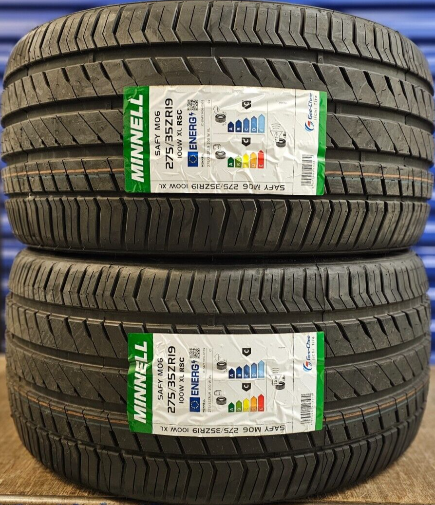 2X NEW MINNELL M06 275/35 ZRFT19 XL 100W RUNFLAT RSC CAR TYRES 275