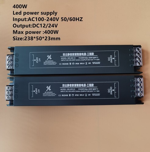 Ultra Thin LED Power Supply DC12V 24V Lighting Transformers 100W 150W 200W 300W - Picture 6 of 12