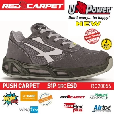 UPOWER SCARPE LAVORO ANTINFORTUNISTICA PUSH CARPET ESD S1P SRC U-POWER +