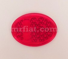 Volkswagen Beetle 1952-54 Red Oval Flat Tail Light Lens New