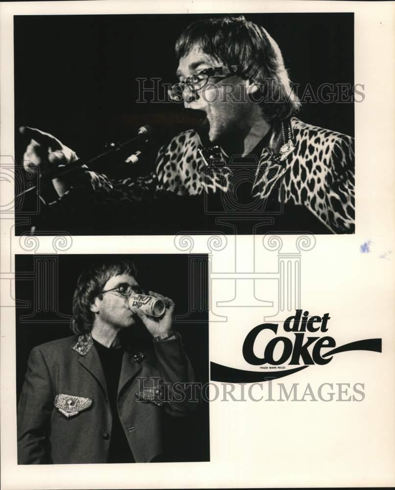 Elton John performing live during his 1992 The Tour worldwide concert in Minneapolis