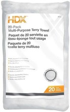 Terry Towels 20-Pack 14 in. x 17 in. Multi-Purpose, Kitchen Towels