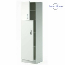 Standing Kitchen Pantry Tall Cabinet Storage Unit Cupboard Larder