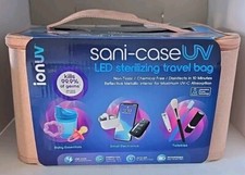 TZUMI ionuv Sani-Case Portable Travel Bag UV LED Sterilizing Pink  NEW