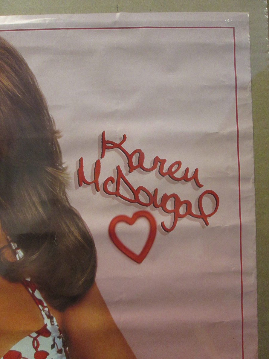 vintage 1998 Hot Girl Karen McDougal original poster man cave car