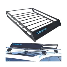 TOOENJOY Roof Rack Cargo Basket, 43’’x 35’’x 4.7’&