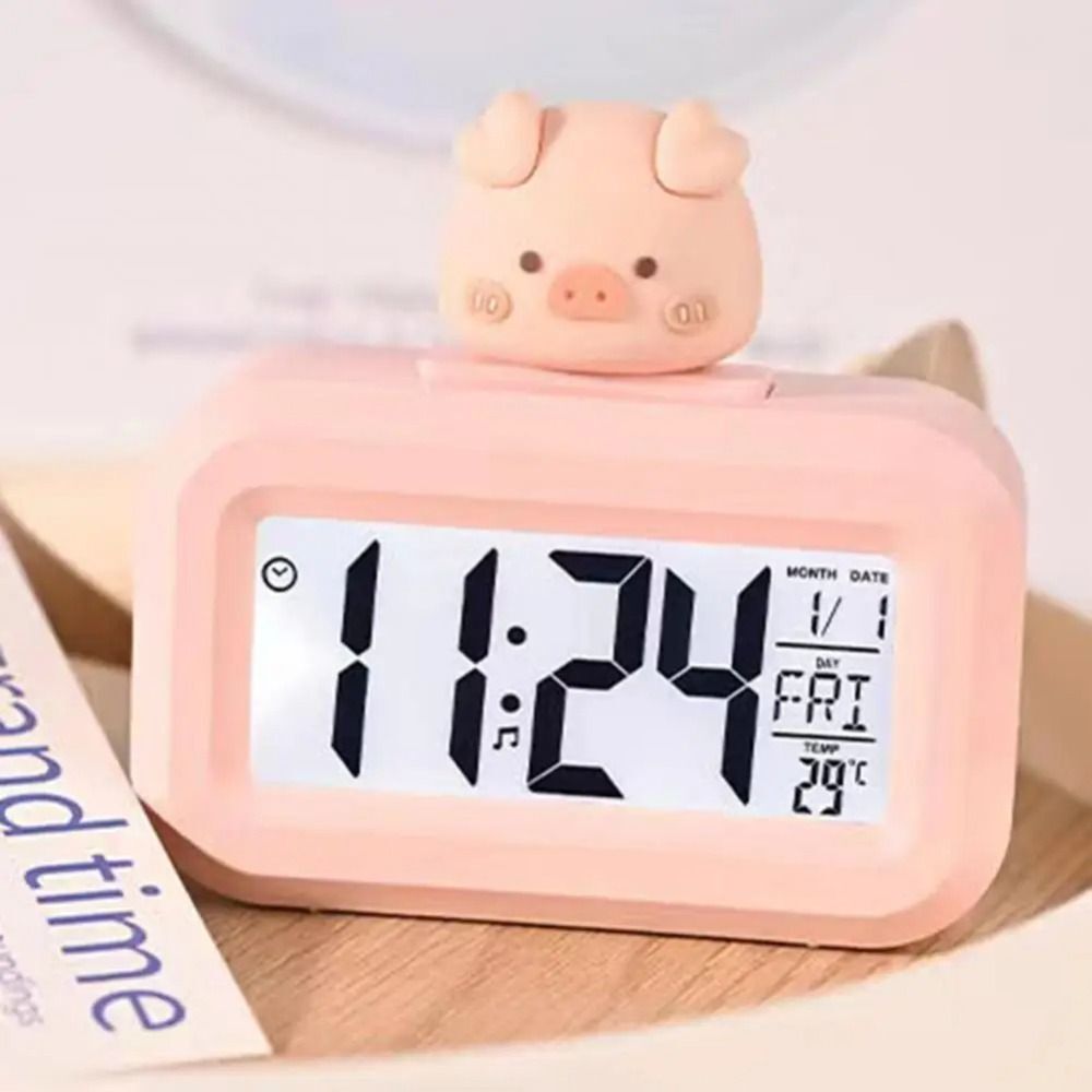 Multifunctional Cartoon Shape Digital Clock Small Desktop Clock | eBay