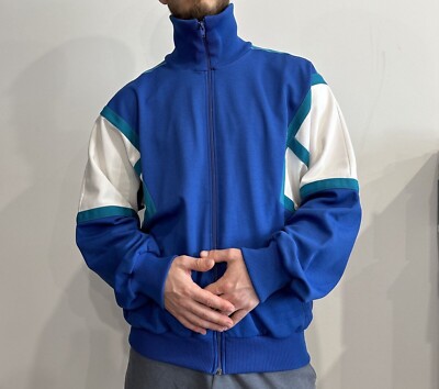 VINTAGE 1990s ADIDAS TRACK JACKET 90s BLOKE Retro ZIP size L | eBay