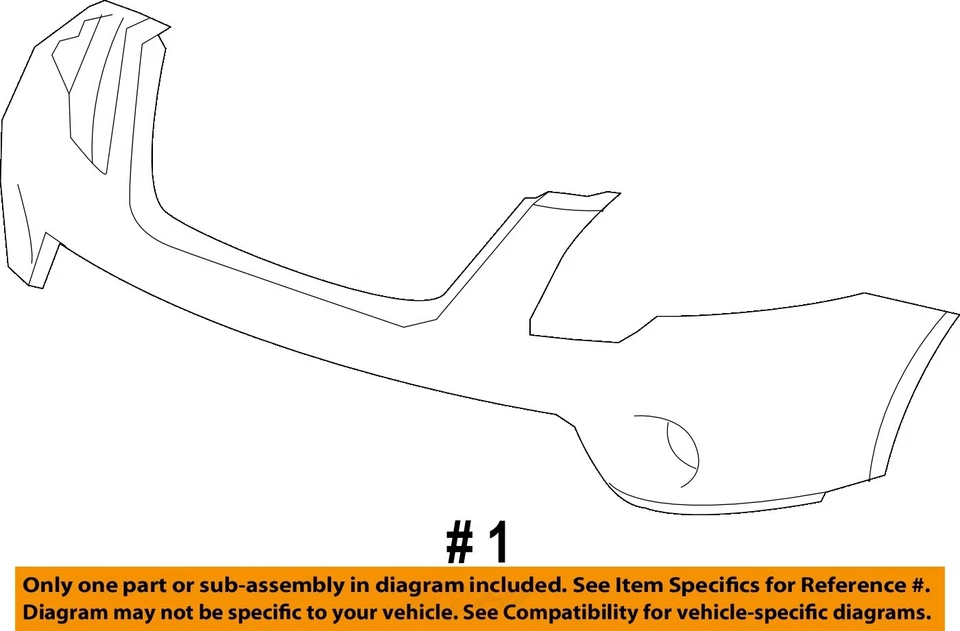 Used Front Bumper Assembly Front fits: 2009 Gmc Acadia Front Grade B - Изображение 4 из 4