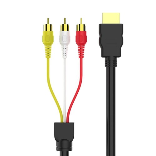 TESTED 5ft HDMI to 3 RCA Red White Yellow Cable AV Audio Video Lead Universal TV - Picture 5 of 6